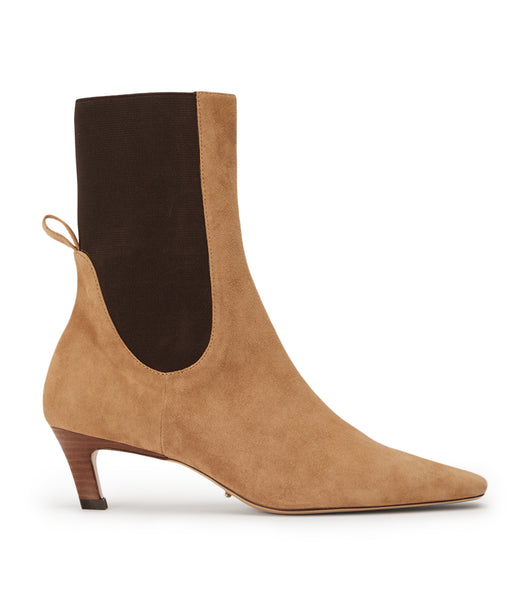 Tony Bianco Verona Butterscotch Mocka 5cm Ankelboots Bruna | DSEVO84288