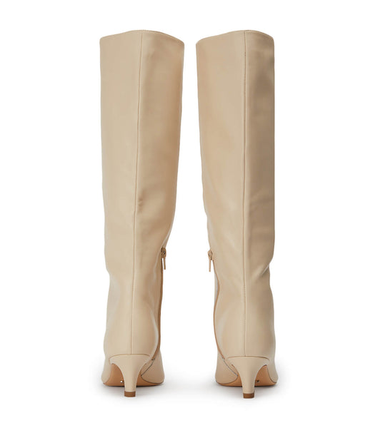 Tony Bianco Vixon Vanilla Nappa 5cm Mid Calf Boots Ljusgula | SEXBR68085