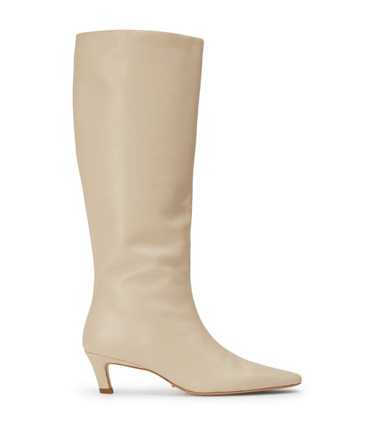 Tony Bianco Vixon Vanilla Nappa 5cm Mid Calf Boots Ljusgula | SEXBR68085