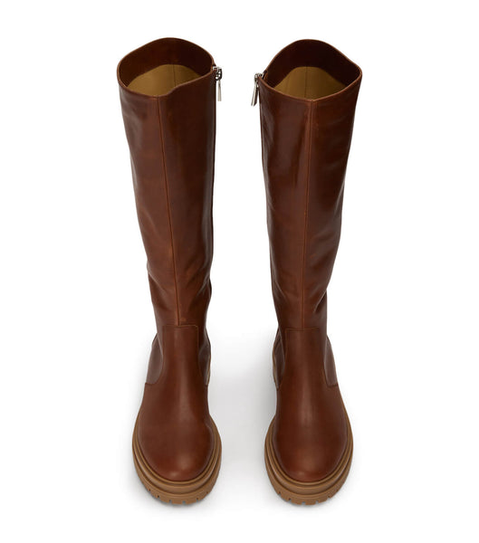 Tony Bianco Wanda Cognac 4.5cm Mid Calf Boots Bruna | DSEVO18573