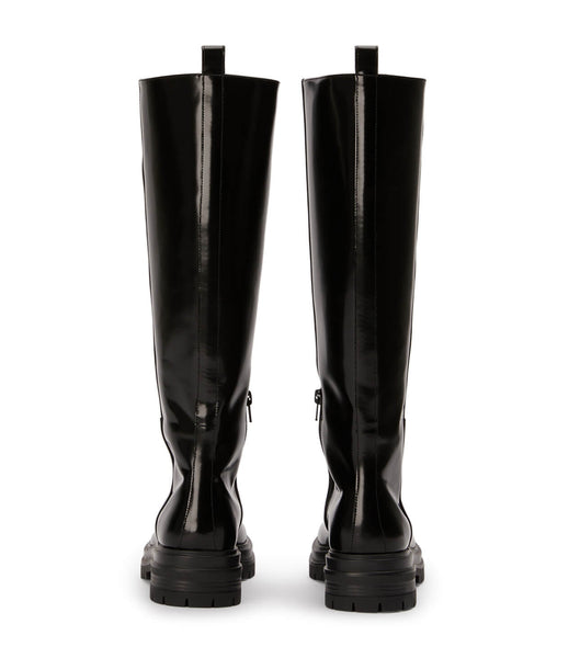 Tony Bianco Welly Black Hi Shine 4.5cm Knähöga stövlar Svarta | BSESO72211