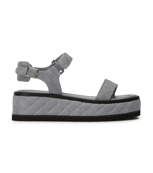 Tony Bianco Zahara Steel Grey Mocka 6cm Sandaler Grå | PSEQX67003