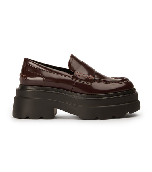 Tony Bianco Zomp Vino Hi Shine 7.5cm Loafers Choklad | SEIIZ41489