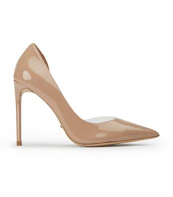 Tony Bianco Adore Coco Lack/Clear Vinylite 10.5cm Court Skor Beige | FSEHY56129