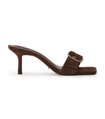 Tony Bianco Amy Espresso Mocka 6.5cm Evenemangsklackar Choklad | LSESX35509