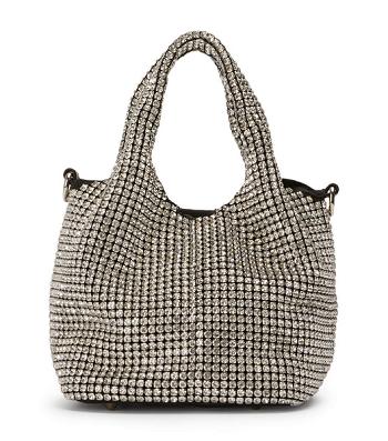 Tony Bianco Angie Clear Crystal Mini Handbags Tillbehör Silver | FSEHY73055