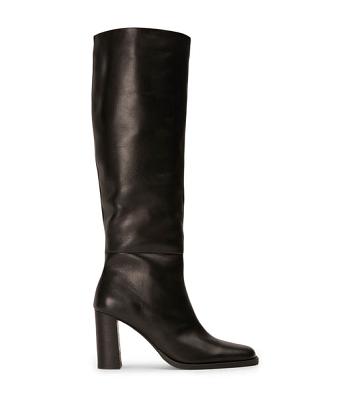 Tony Bianco Asher Black Como 8.5cm Mid Calf Boots Svarta | ESEVG71172