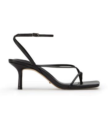 Tony Bianco Avi Black Nappa 6.5cm Strappy Heels Svarta | USEND50468