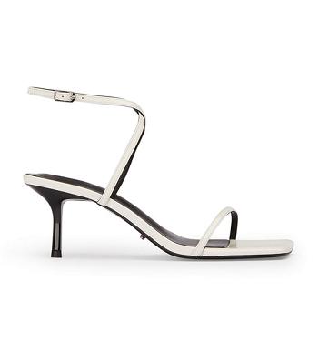 Tony Bianco Axent White Lack 6.5cm Strappy Heels Vita | SEXMI29295