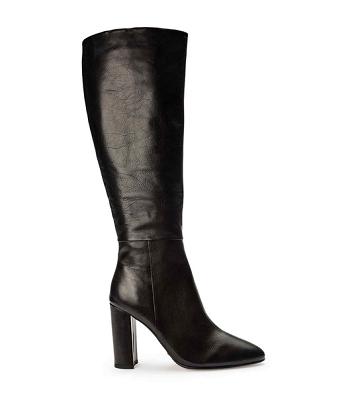 Tony Bianco Bellez Black Venice 9.5cm Mid Calf Boots Svarta | SEXMI97543