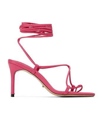 Tony Bianco Clarity Acid Pink 8.5cm Strappy Heels Rosa | SEICD93551