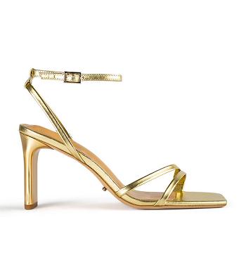 Tony Bianco Corso Gold Nappa Metallic 8.5cm Stilettklackar Guld Metal | SEJZR48089