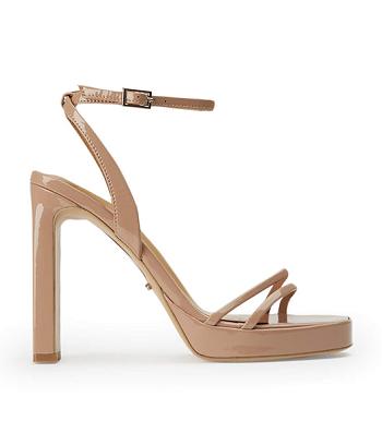 Tony Bianco Dandy Coco Lack 11.5cm Strappy Heels Beige | SENZX79247