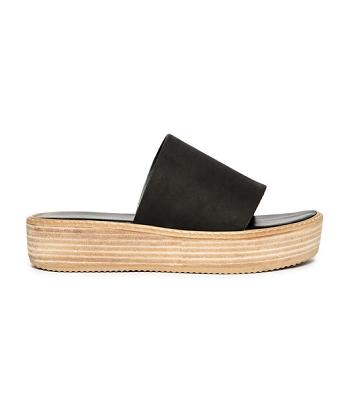 Tony Bianco Elke Black 4.5cm Platta Sandaler Svarta | YSEVQ80416