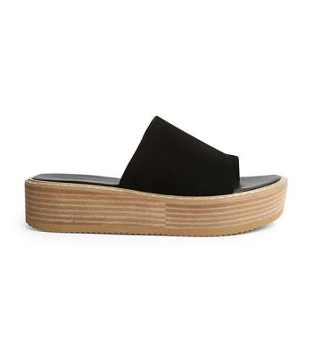 Tony Bianco Energy Black 4.5cm Platta Sandaler Svarta | BSESD39826