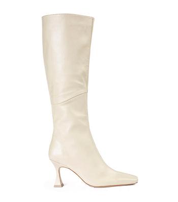 Tony Bianco Fantasy Vanilla Nappa 8cm Mid Calf Boots Ljusgula | DSEKV15149