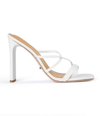 Tony Bianco Fior White Kid 11cm Strappy Heels Vita | ESEHC70830