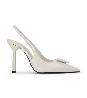 Tony Bianco Ginger White Hi Shine 10cm Court Skor Vita | SEXBR44530