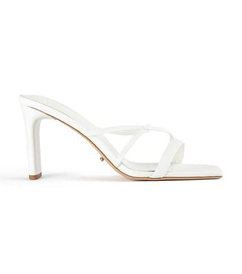 Tony Bianco Klassiska White Nappa 8.5cm Strappy Heels Vita | SEXMI19041