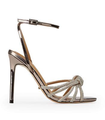 Tony Bianco Kyla Gunmetal Shine 11cm Strappy Heels Grå | XSEGW84182