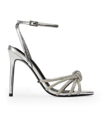 Tony Bianco Kyla Silver Foil 11cm Stilettklackar Silver | MSEHR23817