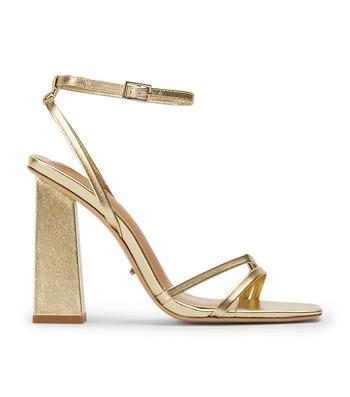 Tony Bianco Nix Gold Nappa Metallic 10.5cm Evenemangsklackar Guld Metal | DSEVO40647