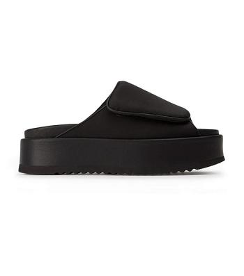 Tony Bianco Roxana Black Scuba 6cm Sandaler Svarta | SEJVR94188