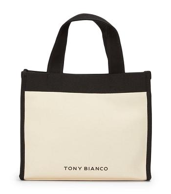 Tony Bianco Teagan Black/Beige Tote Bag Tillbehör Svarta Beige | SEZDE30021