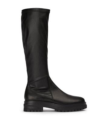 Tony Bianco Waze Black Venice/Black Venezia 4.5cm Knähöga stövlar Svarta | USEND58830